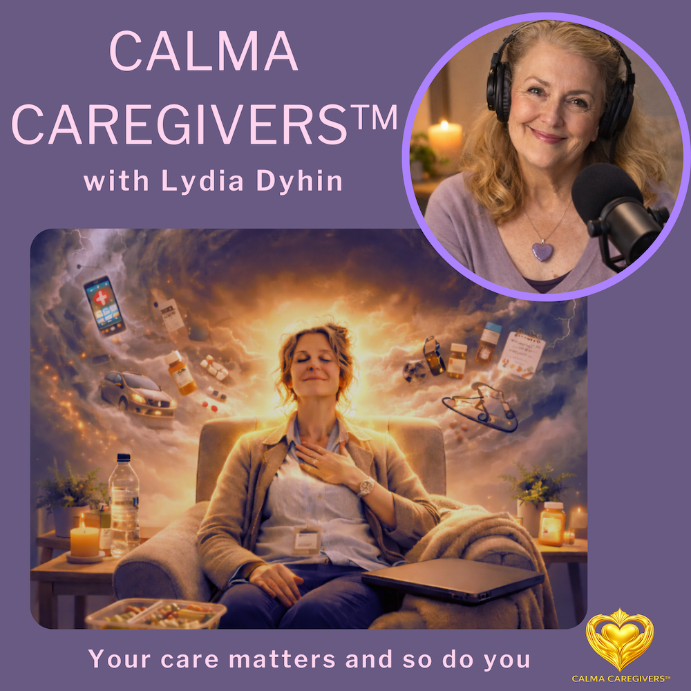 Podcast cover image for the Calma Caregivers podcast.