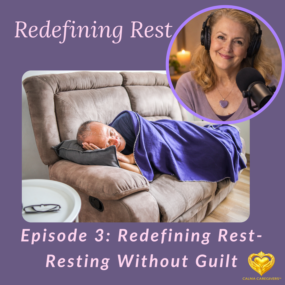 Podcast episode 3 cover image for “Redefining Rest”.