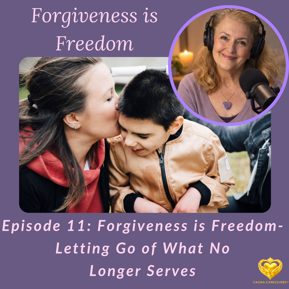 Podcast episode 11 cover image for “Forgiveness Is Freedom”.