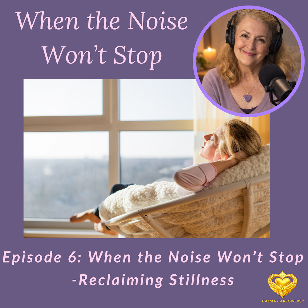 Podcast episode 6 cover image for “When the Noise Won’t Stop”.